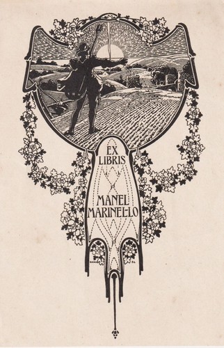 Exlibris jose triado manel - exlibris,