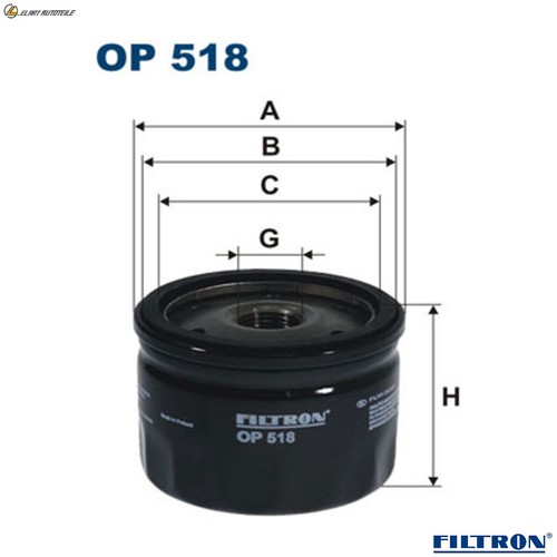 ölfilter 518 für - op,