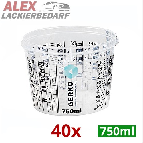40x 750ml mischbecher - 40x,