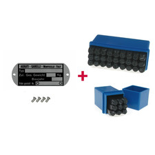 Typenschild + Schlagzahlen +