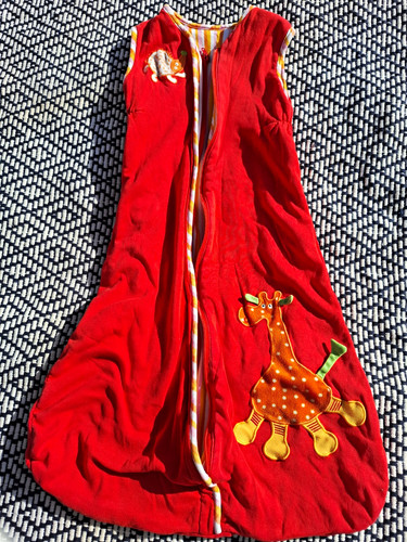 Baby schlafsack rot mehrfarbig - schlafsack, rot/mehrfarbig