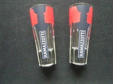 2 x "RAMAZOTTI  GLÄSER  "GESICHTER" -2 cl/4 cl - wie neu !