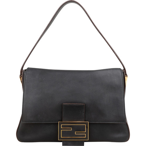 Fendi black leather mamma - fendi,