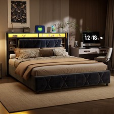 LED Polsterbett 140 x 200 cm