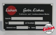 Blanco typenschild gebr - blanco, "gebr