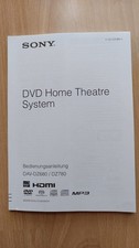 SONY  DVD HOME THEATRE SYSTEM DAV DZ 580 DZ 780 ABHOLUNG BADEN-BADEN + VERSAND