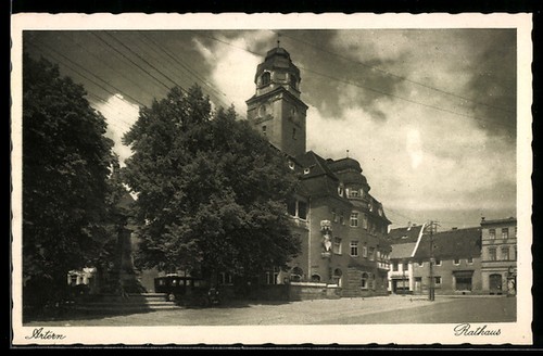 Ansichtskarte artern rathaus - ansichtskarte,