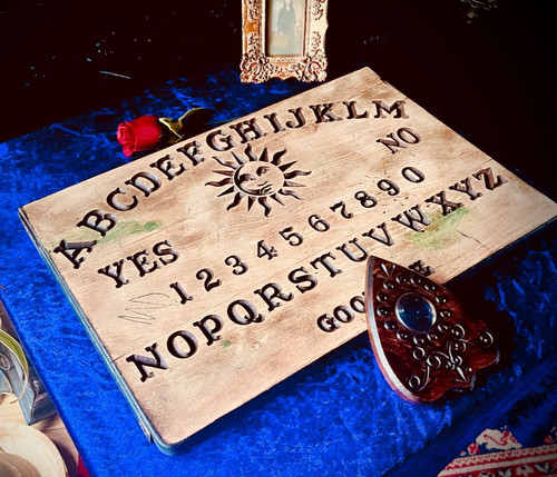 Ouija board victorian oak - ouija, &