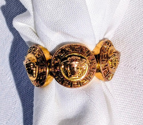 Versace tribute medusa ring - versace,