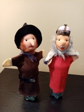 Puppe Handpuppe Räuber Potz Blitz Hut Schal  König vom Kersa Umhang Stoffkopf