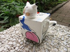 Villeroy & Boch,  R. Benedikt, Spardose Katze mit Schlüssel, V&B Sparbüchse