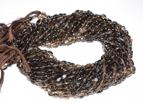 Rauchquarz oval glatt - rauchquarz,