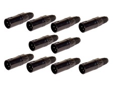 10er Set deetech XLR Stecker