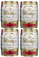 4 Partydosen a 5,0l Bitburger Premium Pils Bier Fass Partyfass 