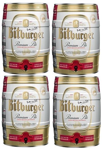 Partydosen 0l bitburger - 4, 5,0l