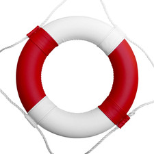 Rettungsring rot weiß - rot,