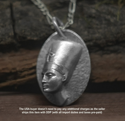 Nofretete silber anhänger - nofretete,