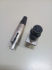 Neutrik XLR Einbaustecker male 5 polig + 2 Kabelbuchsen 5pol female