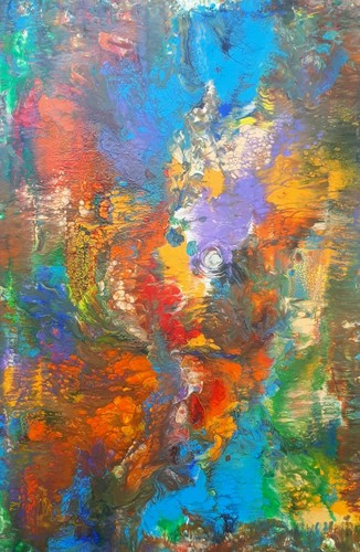 Original acrylbild fluid - acrylbild,