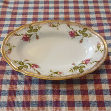 Chodziez Rosen Motiv Goldrand kleine Servierplatte