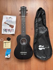 Everjoys Konzert Ukulele Erwachsene Kinder Ukulele Set mit Tasche, Stimmgerät
