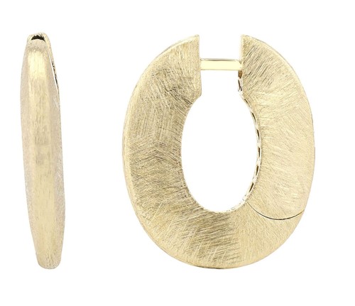 750er gelbgold damen creolen - damen,