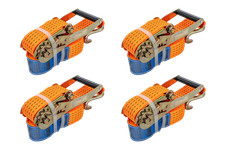 Set aus vier Spanngurten mit