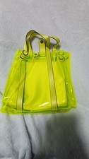 Handtasche Umhängetasche neon gelb Gothic