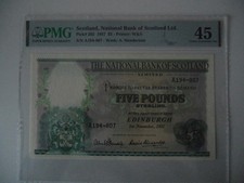The National Bank of Scotland Ltd P262 S/N A194-807 PMG 45 Extremely fine