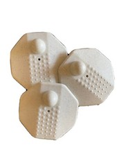 500 Stück Warensicherung Sicherungsetiketten 67 mm RF 8,2 MHz weiß - inkl. NADEL