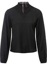Bluse mit Spitzendetail Gr. 42