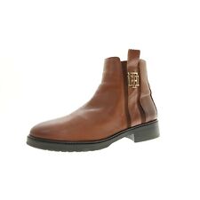 Tommy Hilfiger Th Interlock Chelsea Boots Stiefelette Braun Damen Schuhe Gr. 39