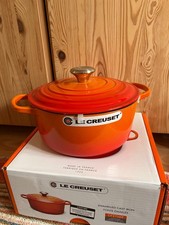 Le Creuset 24 cm Round Casserole Oven Flame France