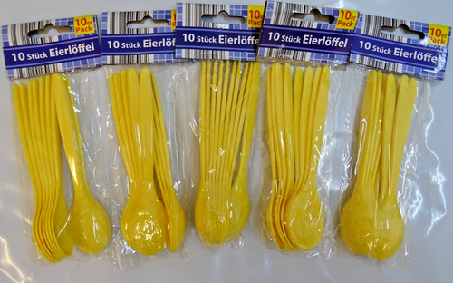 50x eierlöffel kunststoff - 50x,