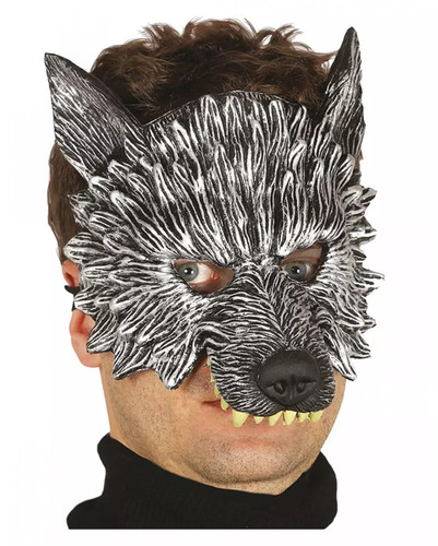 Wolf halbmaske für fasching - wolf,