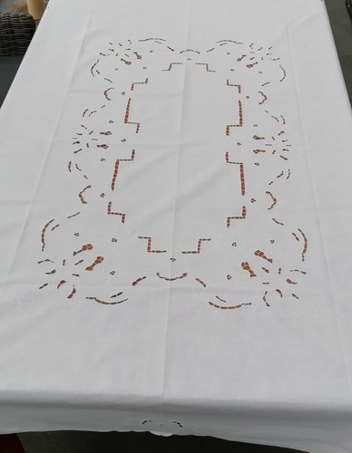 Tischdecke richelieu - tischdecke,