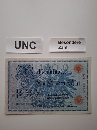 100 reichsbanknote 1908 - 100,