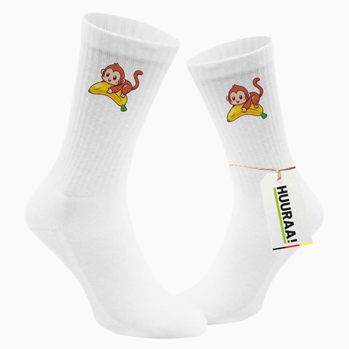 Unisex socken süßer - unisex, affe