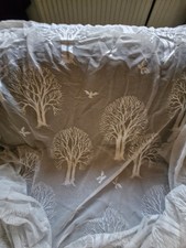 Gardinen Stores mit Kräuselband Weiß Paket mit 4 Gardinen