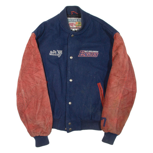 Herren bomberjacke blaue leder - bomberjacke,