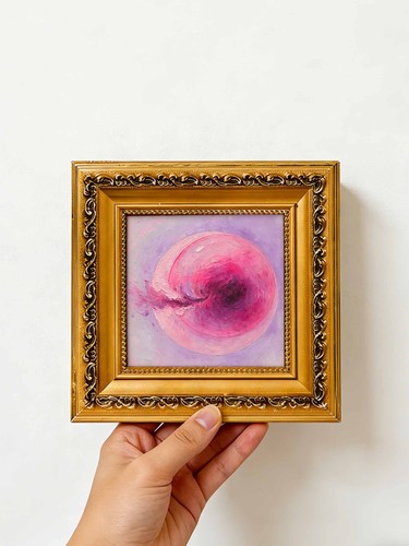Abstrakter rosa kreis - rosa,