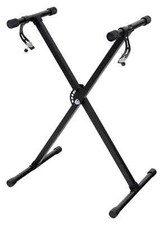 Keyboardständer Keyboard Stativ Piano Stand Verstellbar X-Form Schwarz Leicht