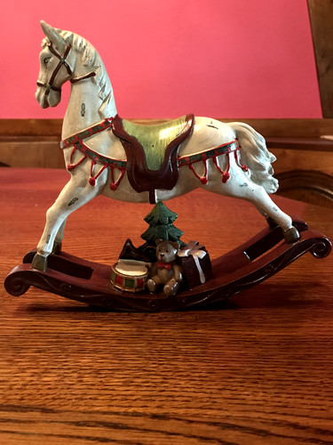 Schaukelpferd pferd deko figur - schaukelpferd,