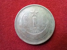 Türkei 1 Lira 1940 Silbermünze 830er Silber Ismet Inönü Staatspräsident #KM869