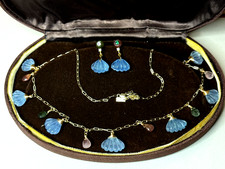 Set Kette Anhänger Ohrringe