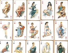 ALTENBURGER COEUR EROTIKA SPIELKARTEN KARTENSPIEL PIN-UP GIRL ROMME BRIDGE POKER