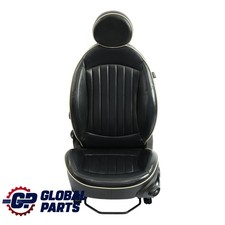 Mini Cooper One R55 R56 Vorder Sitz Beheizt Sport Schwarz Leder Lounge Links