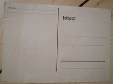 Karte Feldpost leere Postkarte