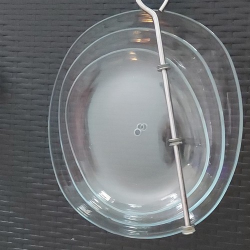 Stufige glas etagere rund - glas-etagere,