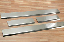 Set Edelstahl Einstiegsleisten Chrom Matt für Peugeot 407 